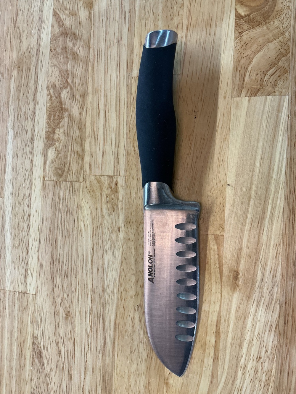 Anolon Advanced Collection 5” Santoku Knife Forged German Steel Granton Edge